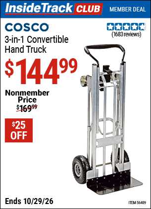 Harbor Freight Tools Coupons, Harbor Freight Coupon, HF Coupons-Franklin 3-in-1 Convertible Hand Truck