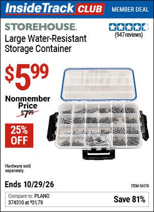 Harbor Freight Tools Coupons, Harbor Freight Coupon, HF Coupons-Large Water Resistant Storage Container