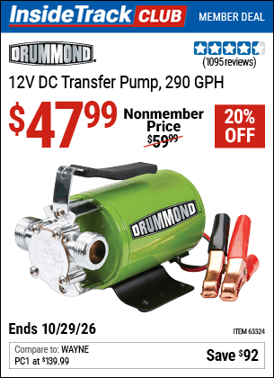 Harbor Freight Tools Coupons, Harbor Freight Coupon, HF Coupons-12 Volt Dc Transfer Pump