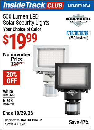 Harbor Freight Tools Coupons, Harbor Freight Coupon, HF Coupons-500 Lumens Led Solar Security Light