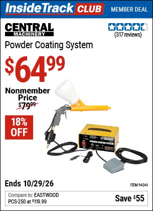 Harbor Freight Tools Coupons, Harbor Freight Coupon, HF Coupons-Powder Coating System