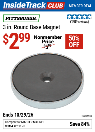 Harbor Freight Tools Coupons, Harbor Freight Coupon, HF Coupons-81mm Round Magnet