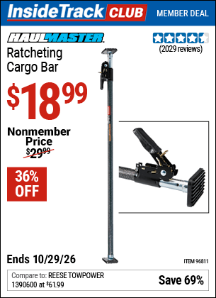Harbor Freight Tools Coupons, Harbor Freight Coupon, HF Coupons-Ratcheting Cargo Bar