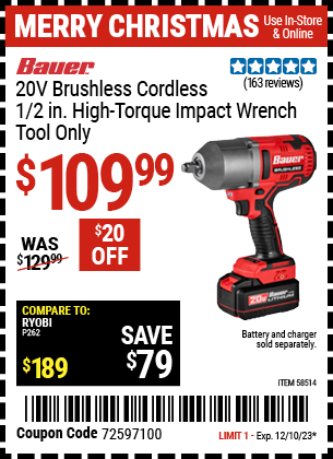 Harbor Freight Coupons, HF Coupons, 20% off - 58514