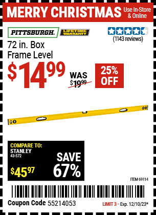 Harbor Freight Coupons, HF Coupons, 20% off - 72
