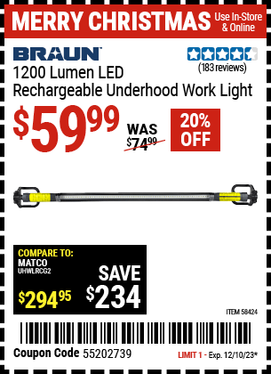 Harbor Freight Coupons, HF Coupons, 20% off - 58424