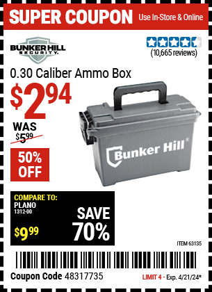 Harbor Freight Coupons, HF Coupons, 20% off - Ammo Box