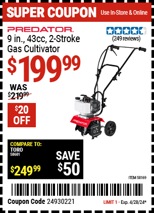 Harbor Freight Coupons, HF Coupons, 20% off - 58169