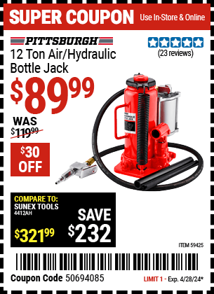 Harbor Freight Coupons, HF Coupons, 20% off - 59425