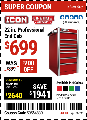 Harbor Freight Coupons, HF Coupons, 20% off - 56316