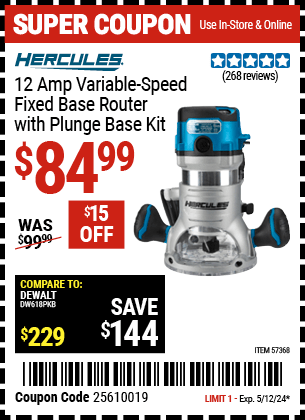 Harbor Freight Coupons, HF Coupons, 20% off - HERCULES 2-1/4 HP for $84.99