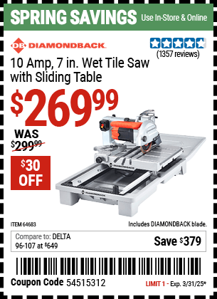 Harbor Freight Coupons, HF Coupons, 20% off - 1.5 Hp, 7
