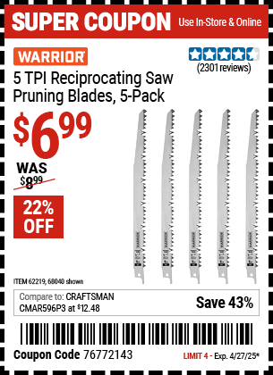 Harbor Freight Coupons, HF Coupons, 20% off - 5 Piece, 9
