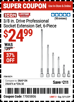 Harbor Freight Coupons, HF Coupons, 20% off - 58274