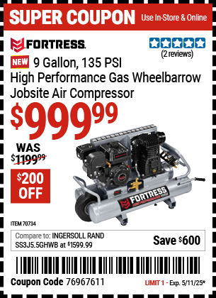 Harbor Freight Coupons, HF Coupons, 20% off - 70734