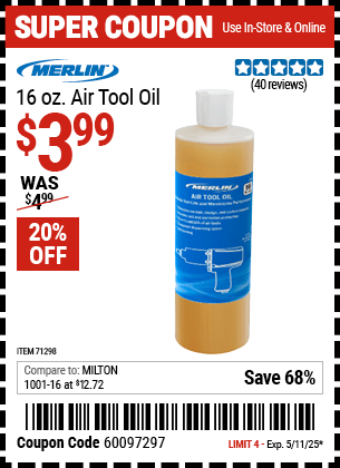 Harbor Freight Coupons, HF Coupons, 20% off - 71298