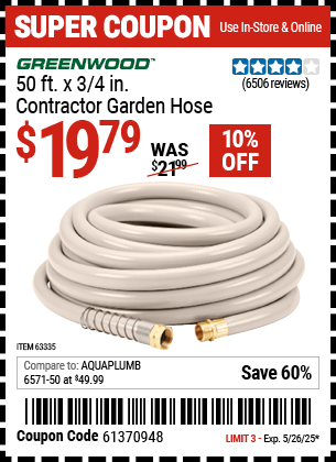 Harbor Freight Coupons, HF Coupons, 20% off - 3/4