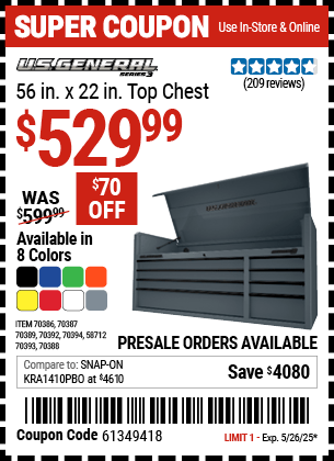 Harbor Freight Coupons, HF Coupons, 20% off - 70387