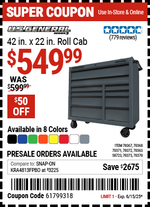 Harbor Freight Coupons, HF Coupons, 20% off - 70370