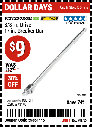 Harbor Freight Coupons, HF Coupons, 20% off - 3/8