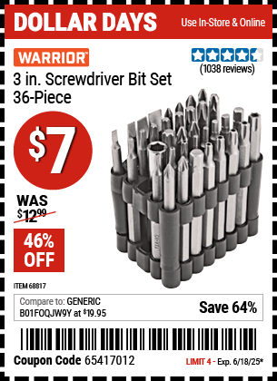 Harbor Freight Coupons, HF Coupons, 20% off - 36 Piece 3
