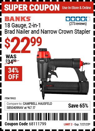 Harbor Freight Coupons, HF Coupons, 20% off - 70922