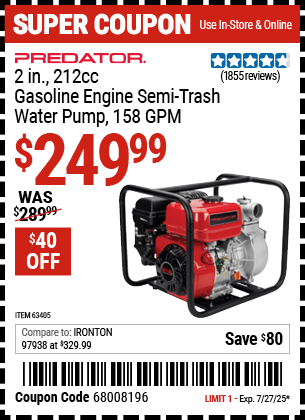 Harbor Freight Coupons, HF Coupons, 20% off - Predator 2