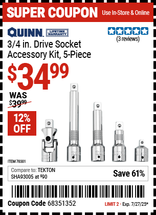 Harbor Freight Coupons, HF Coupons, 20% off - 70301