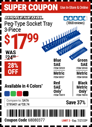 Harbor Freight Coupons, HF Coupons, 20% off - 58939