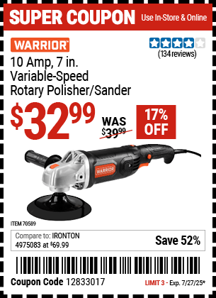 Harbor Freight Coupons, HF Coupons, 20% off - 70589