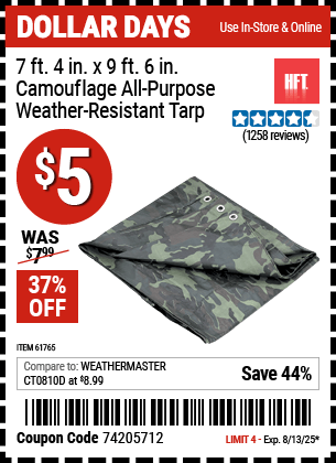 Harbor Freight Coupons, HF Coupons, 20% off - 7 Ft. 4