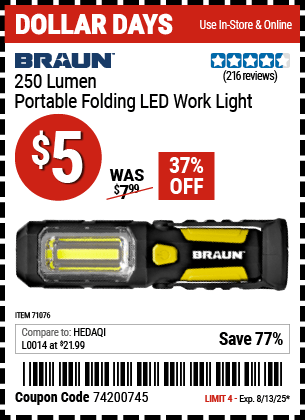 Harbor Freight Coupons, HF Coupons, 20% off - 71076