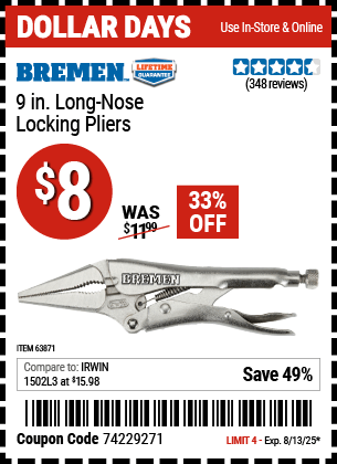 Harbor Freight Coupons, HF Coupons, 20% off - Bremen 9