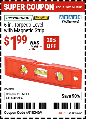 Harbor Freight Coupons, HF Coupons, 20% off - 6