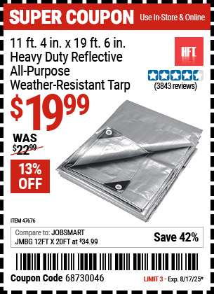 Harbor Freight Coupons, HF Coupons, 20% off - 11 Ft. 4
