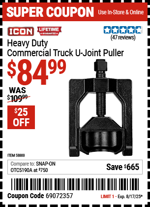 Harbor Freight Coupons, HF Coupons, 20% off - 58800