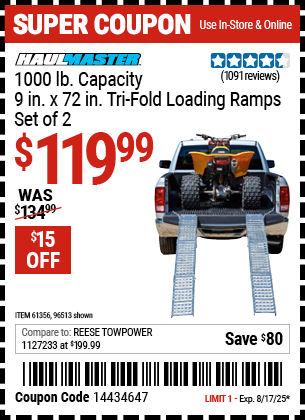 Harbor Freight Coupons, HF Coupons, 20% off - 1000 Lb. Capacity 9