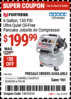 Harbor Freight Coupons, HF Coupons, 20% off - 59840