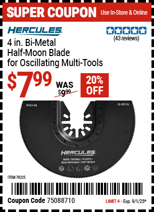 Harbor Freight Coupons, HF Coupons, 20% off - 70225
