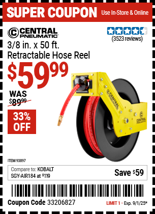 Harbor Freight Coupons, HF Coupons, 20% off - 3/8