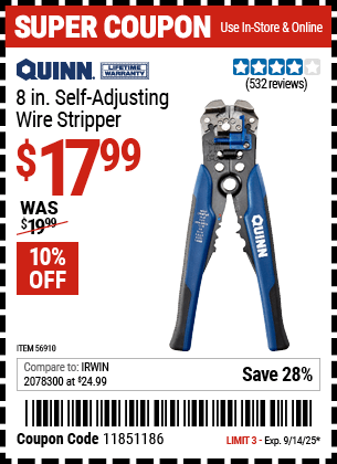 Harbor Freight Coupons, HF Coupons, 20% off - 56910