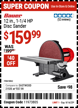 Harbor Freight Coupons, HF Coupons, 20% off - 58862