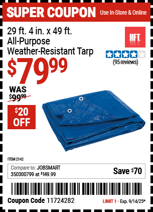 Harbor Freight Coupons, HF Coupons, 20% off - 29 Ft. 4