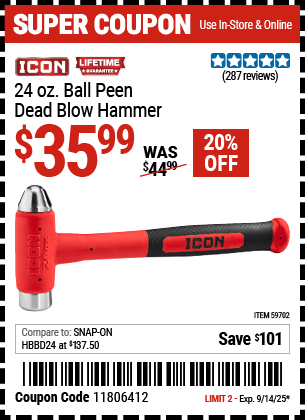 Harbor Freight Coupons, HF Coupons, 20% off - 59702