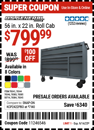 Harbor Freight Coupons, HF Coupons, 20% off - 70344