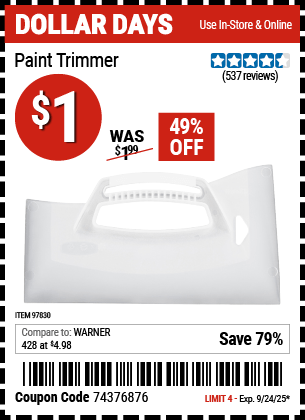 Harbor Freight Coupons, HF Coupons, 20% off - 97830