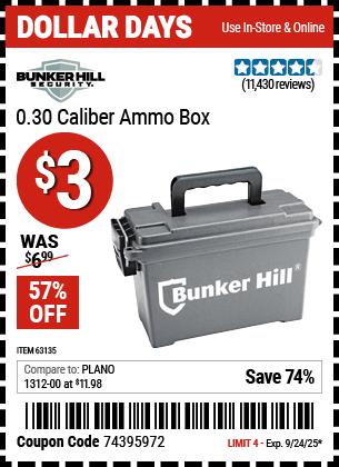 Harbor Freight Coupons, HF Coupons, 20% off - Ammo Box