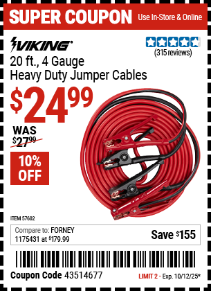 Harbor Freight Coupons, HF Coupons, 20% off - 57602