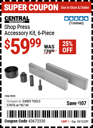 Harbor Freight Coupons, HF Coupons, 20% off - 70959