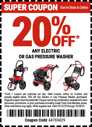 Harbor Freight Coupons, HF Coupons, 20% off - 